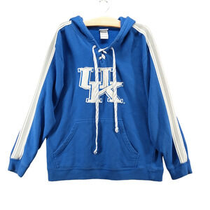 Pro Edge by Knights Apparel Men's Kentucky Wildcats Lace Up Hoodie Blue Large